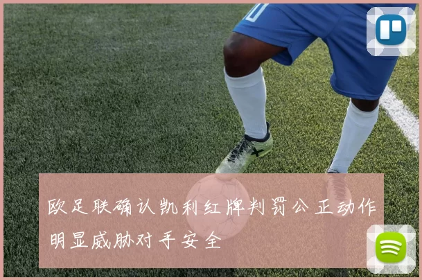欧足联确认凯利红牌判罚公正动作明显威胁对手安全